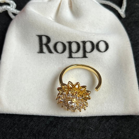 Anillo Girasol Giratorio